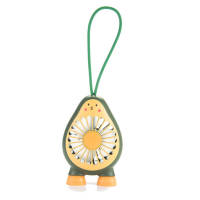 Mini Portable Avocado Shape Fan USB Rechargeable Fan Desktop Cooling Fan for Outdoor Home Office Dormitory