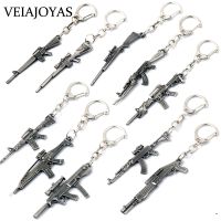 【DT】17 Styles CSGO Weapon Gun Keychains 6cm AK47 Trinket Awp Rifle Sniper Metal Key Rings Holder Men Jewelry Chaveiro Game Souvenirs hot