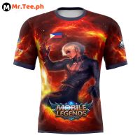 Full Sublimation Tshirt Summer Fashion Mobile Legends Gusion Kof Skin Premium Shirt Print 3d Printed Round Neck Short-sleeved Sleeve Tops Mens T-shirt Men Tees