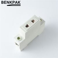 ❂✕◙ AC30 SERIES Single Phase US EU 2 Pin Plug 35mm Din Rail Mount Modular socket 10-16A 250V AC