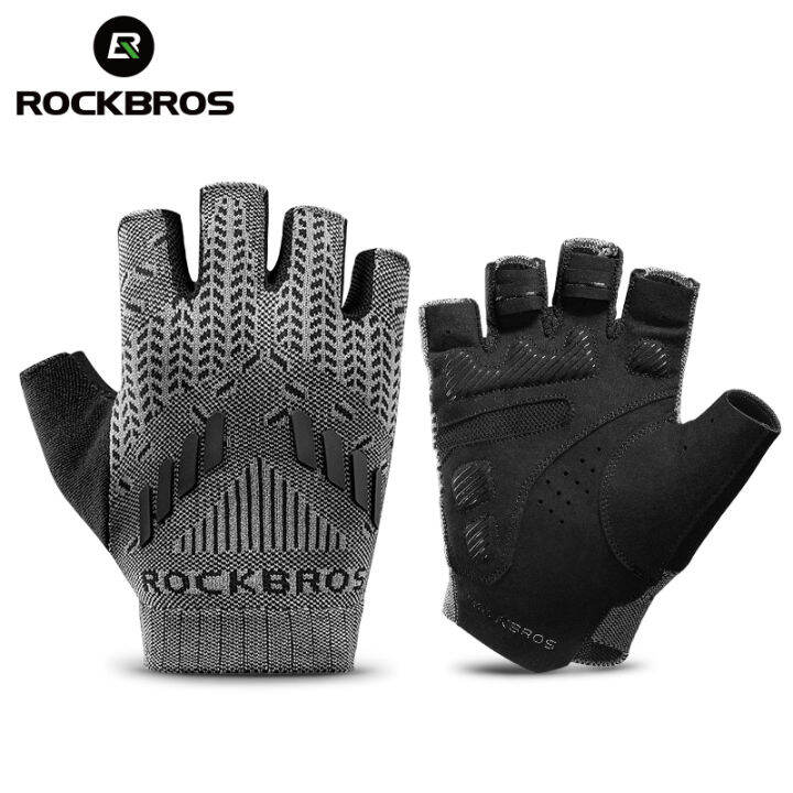 ROCKBROS Cycling Antislip Antisweat Men Women Half Finger Gloves