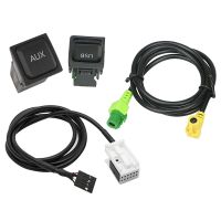 Car USB AUX Switch Cable USB Audio Adapter RCD510 RNS315 For- B6 B7 Golf 5 MK5 Golf 6 MK6 5 MK5 CC