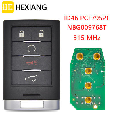 HE Xiang รถรีโมทคอนล Smart Key สำหรับ Cadillac SRX CTS XTS DTS 2010-2014 ID46 PCF7952 315433MHz เปลี่ยน Keyless Entry