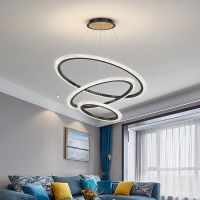 [COD] room chandelier creative personality circular dining modern minimalist home atmosphere light luxury hall