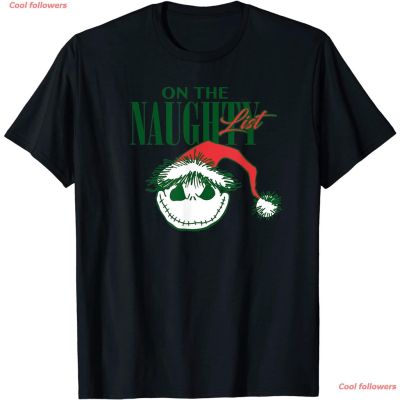 Marry Christmas Star Wars Christmas คริสต์มาส Disney Nightmare Before Christmas Naughty List Holiday T-Shirt เสื้อยืด meS-5XL