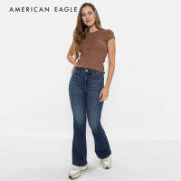 American Eagle Super High Rise Flare Jean กางเกง ยีนส์ ผู้หญิง แฟลร์ เอวสูง (WFB 043-4616-738)