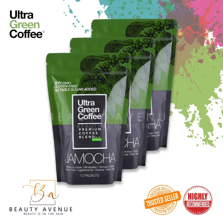 AUTHENTIC ULTRA GREEN COFFEE JAMOCHA (3pcs) Lazada PH