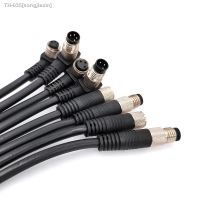 ☇✱๑ Sensor Connector Cable M8 Waterproof plug Male Female Straight Angle 4 5 Pin 2m PVC line