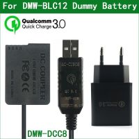 DMW BLC12 Dummy Battery DMW AC8 DMW DCC8 DC Coupler for Panasonic DMC G5 G6 G7 G8 GX8 G80 G81 G85 GH2 FZ200 FZ300 FZ330 FZ2000