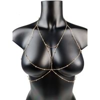 【YF】 Sexy Body Jewelry Fashion Chain Pearl Waist Chains Simple Chest Belly for Women Bikini Dress Accessories Gift