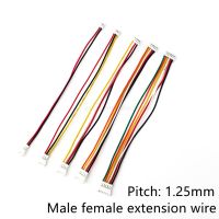 5PCS JST 1. 25mm Male Female Extension Wire 2p 3p 4p 5p 6p Double Head Air Connection Cable Pair Plug Electronic Terminal Line