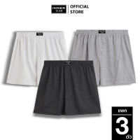 INNERCLUB บ๊อกเซอร์ ผ้านุ่ม คละสี ไซต์ M-XXL (แพค 3 ตัว)