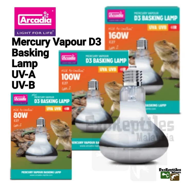 Arcadia Mercury Vapour D3 Basking Light Lazada