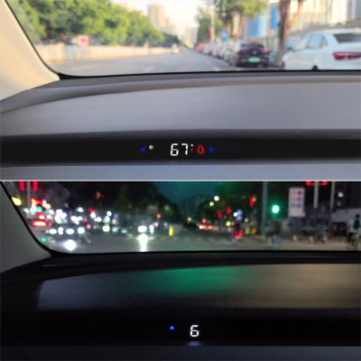 ดิจิตอล HUD HD อิเล็กทรอนิกส์หัวขึ้นแสดงการรักษาความปลอดภัยปลุกสมาร์ทรถ S Peedometer รถหัวขึ้นแสดงสำหรับเทสลารุ่น3 Y-