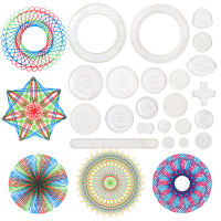 22Pcs Spirograph Drawing ของเล่นชุดไม้บรรทัดเรขาคณิตภาพวาดเครื่องมือ Interlocking Gears ล้ออุปกรณ์เสริมของเล่นเพื่อการศึกษาสำหรับเด็ก