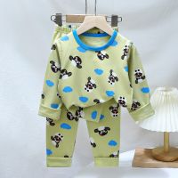 Autumn Winter Childrens Christmas Clothing Sets Boys Sleepwear Clothes Kids Bear Pajamas Set Baby Girls Cotton Cartoon Pijamas