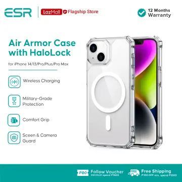 ESR Classic Hybrid Magnetic Case with HaloLock for iPhone 13 and iPhone 14, Magnetic MagSafe, Shockproof Shockproof Military-Grade Protection, Clear