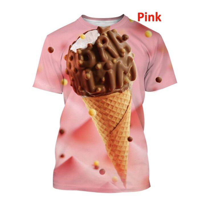 2022-summer-children-cake-colorful-ice-cream-printed-t-shirts-kids-cool-clothes-funny-boys-girls-t-shirts-baby-tees-tops