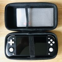 Black Case and Glass Temper Protector for Powkiddy RGB10 Max,RGB10 Max2 Handheld Game Console Carry Out Black Bag Screen Film