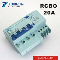 【✴COD✴】 zhilao Dz47le เบรกเกอร์กระแสไฟตกค้าง4P 20a 400V ~ 50Hz/60Hz ที่มีกระแสเกินและป้องกันการรั่วซึม Rcbo