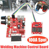 100A Digital Spot Welder Machine Time Control Board Spot Welding Adjust Time &amp; Current Transformer Controller Panel Module