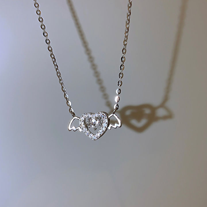 party-gifts-jewelry-shiny-necklace-trendy-necklace-fashion-necklace-kpop-necklace-crystal-heart-necklace