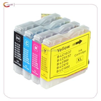 4 Color LC51 LC37 LC57 LC1000 LC970 LC960 compatible ink cartridge for Brother DCP-130C DCP-560CN MFC-235C FAX-1355 printer ink Ink Cartridges