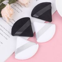 Triangle Velvet Powder Puff Flours Mini Face Makeup Sponge Cosmetics Soft Cotton Face Powder Puff Washable Lightweight