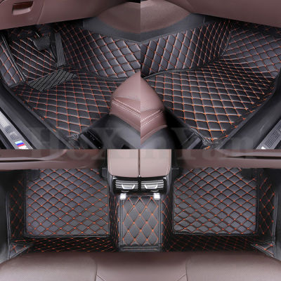 ที่กำหนดเองพรมปูพื้นรถสำหรับโฟล์คสวาเกน VW Teramont X Atlas 2019 2020ทุกรุ่นอัตโนมัติพรมปูพื้นพรม F Ootbridge อุปกรณ์จัดแต่งทรงผม