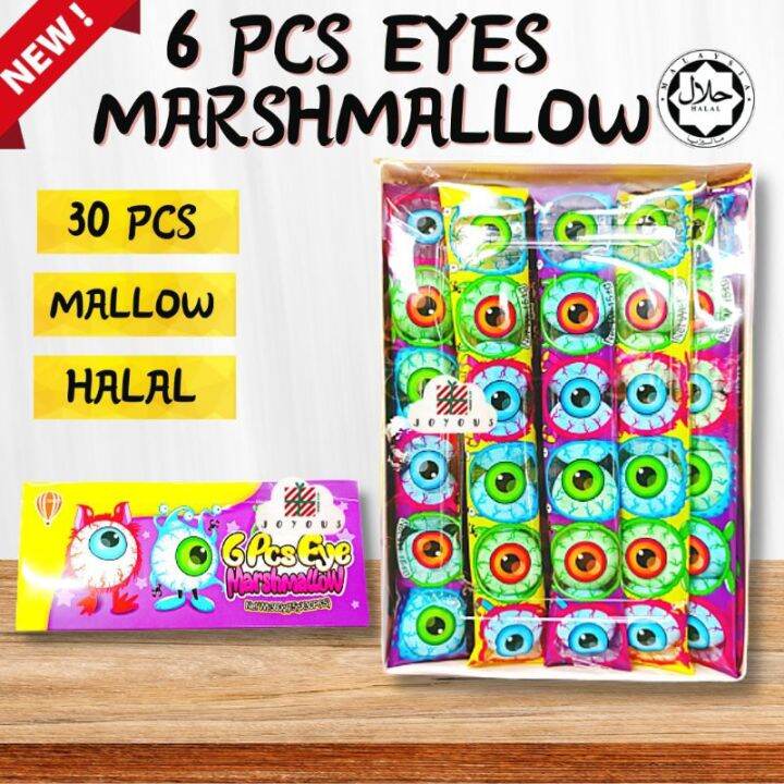 30pkt x 6pcs Eye Marshmallow Cutie Monster Eyes Design Lazada