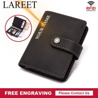 ZZOOI Genuine Leather Men Wallet Travel Credit Card Holder Credential Luxury Purse Clutch Business Money Bag Small Coin Male Walet