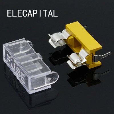 Panel Mount PCB Fuse Holder Case w Cover 5x20mm Free Shipping