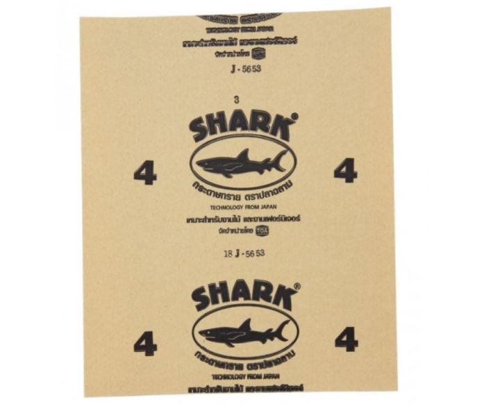 shark-กระดาษทราย-ขายยกแพ็ค-ตราปลาฉลาม-เบอร์-0-1-2-3-4-5-ขัดสี-ขัดไม้-ขัดผิว