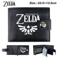 The Legend Of Zelda Game Cartoon สีดำ Short Snap Wallet Men S And Women S Casual Card Holder Gifts