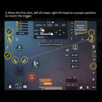 {{ONE}} แป้นเกม6นิ้ว2ชิ้นปุ่มทริกเกอร์เกมน้ำหนักเบาเล่นเกมแท็บเล็ตการถ่ายภาพองค์ประกอบสำหรับ AKpad6K PUBG