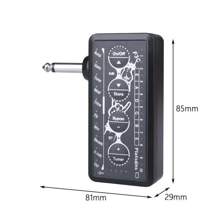 moon-pomelo-กีตาร์-mini-plug-แอมป์เอฟเฟกต์กีตาร์ที่เหยียบประสิทธิภาพของสำหรับกีตาร์ไฟฟ้า