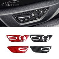 Carbon Fiber Car Seat Adjust Button Panel Frame Trim Cover Sticker Interior Decoration For Ford Mustang 2015-2019 Car Accessorie