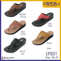 รองเท้าแตะหญิง หูคีบ เพื่อสุขภาพ Deblu เดอบลู รุ่น L9501 ไซส์ 36-41 พื้นนุ่ม เบา ใส่สบาย