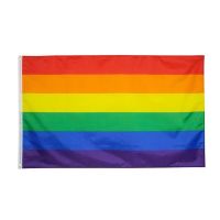 24x35 inch / 60x90cm Rainbow Flag Colorful Polyester Lesbian Gay Parade Flags Banner LGBT Pride Home Decoration