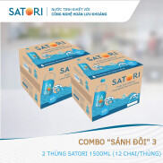 Combo 2 Thùng Nước Tinh Khiết Hoàn Lưu Khoáng SATORI 1.5L 12 Chai Thùng