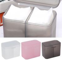 Cotton Pads Bud Swab Nail Wipes Makeup Brushes Organizer Storage Box Holder Container Case Independent Double-Compartment