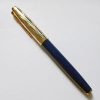 2021 New Product Yongsheng 601A Golden Cap Double Bead Piston Iridium Pen Large Capacity