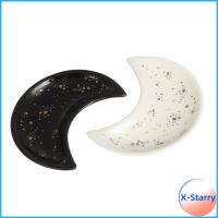 แหวนเซรามิกจัดระเบียบ X-STARRY ถาดใส่จานจานเครื่องประดับถาดโต๊ะเครื่องแป้งดวงจันทร์