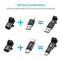 3Pcs สายเชื่อมต่อ10Gbps นาฬิกาสายชาร์จพร้อม Lanyard Hole Charger Connector Adapter อุปกรณ์เสริมสำหรับ Garmin Fenix 7/7S/7X