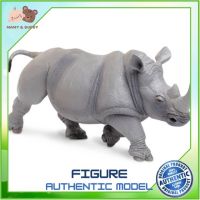 Safari Ltd. : SFR111989 โมเดลแรดขาว WW White Rhino Model Action Figure Cartoon แอกชั่น ฟิกเกอร์ ของเล่น ของสะสม ของเล่นเด็ก ตุ๊กตา Mamy and Buddy