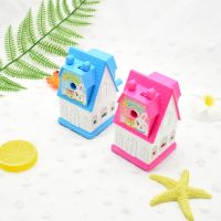 1pcs cute house shape mechanical accessories manual pencil sharpener stationery office school supplies