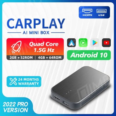 อะแดปเตอร์เครื่องเล่นวิดีโอไร้สาย Android 10 System Z4 Carplay Ai mini Box 2GB + 32GB สําหรับ Netflix