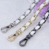 【HOT】₪♕✶ Leather Purse Handle 11mm Metal Gold Silver Gun Black Chain Shoulder Straps for Handbags