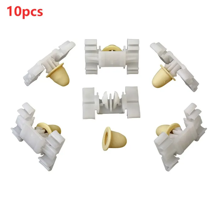 10Pcs Plastic Exterior Side Moulding Door Bumpstrip Retaining Fastener