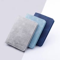 New Style Mini Thin Wallet Men Card Holder Purse Coin Pouch Card Holder Short Vertical PU Leather Wallet Change Money Pouch Wallets